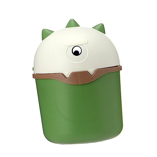 GLEAVI Cartoon Mini Mülleimer mit Deckel Kompakter Tischabfalleimer für Büro und Zuhause Vielseitig Einsetzbar für Altpapier und Kleinteile Grünes Design GLEAVI Cartoon Mini Mülleimer mit Deckel Kompakter Tischabfalleimer für Büro und Zuhause Vielseitig Einsetzbar für Altpapier und Kleinteile Grünes Design von GLEAVI