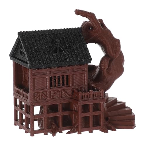GLEAVI Chinesisches Miniaturhaus Dekoration Handgefertigt Traditionelles Design Micro Landscape Ornament Für Wohnzimmer Büro Regal Feng Shui Akzent GLEAVI Chinesisches Miniaturhaus Dekoration Handgefertigt Traditionelles Design Micro Landscape Ornament Für Wohnzimmer Büro Regal Feng Shui Akzent von GLEAVI