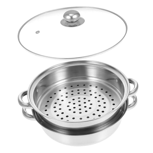 GLEAVI Doppelschichtiger Dampftopf aus Multifunktionaler Dampfgarer für Küche Robuster Dampfgarer für Lebensmittel zum Dämpfen von Fisch Gemüse Reis Installieren und Verwenden GLEAVI Doppelschichtiger Dampftopf aus Multifunktionaler Dampfgarer für Küche Robuster Dampfgarer für Lebensmittel zum Dämpfen von Fisch Gemüse Reis Installieren und Verwenden von GLEAVI