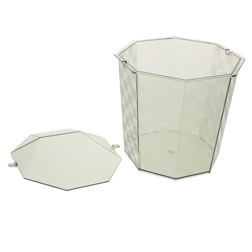 GLEAVI Deckelmüll Kann Mini Arbeitsplatte Kleiner Mülleimer Papierkorb Abfallkorb Desktop -abfallbehälter Winzig Rechteckig Müllbehälter Abdeckung Müllcontainer Bin Büro Grau Acryl GLEAVI Deckelmüll Kann Mini Arbeitsplatte Kleiner Mülleimer Papierkorb Abfallkorb Desktop -abfallbehälter Winzig Rechteckig Müllbehälter Abdeckung Müllcontainer Bin Büro Grau Acryl von GLEAVI