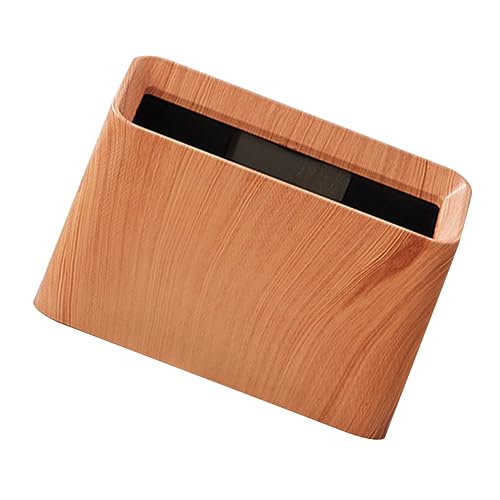 GLEAVI Desktop Abfalleimer Holzoptik Tischmülleimer für Büro Schlafzimmer Stabiler Langlebiger Abfallkorb für Schreibtisch Müllbehälter für Zuhause von GLEAVI