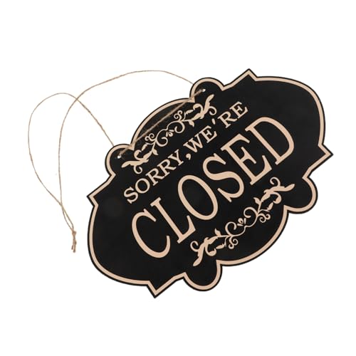 GLEAVI Schild Geöffnet Geschlossen Für Unternehmen Doppelseitiges Hölzernes Türschild Hängeschild Mit Kordel Passend Für Restaurants Cafés Bars Und Mehr von GLEAVI