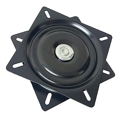 GLEAVI Drehstuhl Drehstuhl Drehteller Gepolsterte Küchenstühle Hocker Für Küchentheke Quadratisches Lager Mit Sitz Runder Drehstuhl Mit Sitz Drehbar Kaltgewalzter Stahl Schwarz von GLEAVI