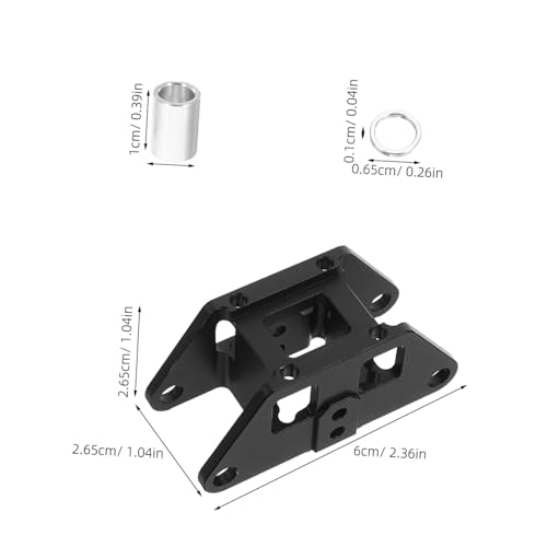GLEAVI Druckerständerbasis Druckerbaugruppe Druckerführung Extruder Stützhalterung 3D Drucker Stabilisatorbasis Portalbasis Aluminium Druckerhalterung Aluminiumlegierung Schwarz von GLEAVI
