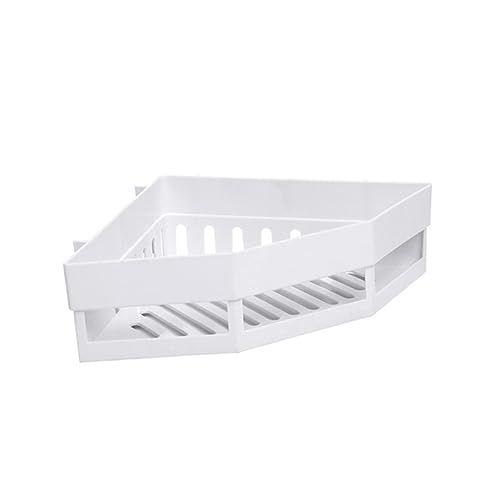 GLEAVI Eckregal Badezimmer Ohne Bohren Weißer Wandhalter Für Dusche Stauraum Für Lotion Seife Zahnpasta Praktischer Organizer Für Kleine Räume Wasserabweisend Und Langlebig GLEAVI Eckregal Badezimmer Ohne Bohren Weißer Wandhalter Für Dusche Stauraum Für Lotion Seife Zahnpasta Praktischer Organizer Für Kleine Räume Wasserabweisend Und Langlebig von GLEAVI