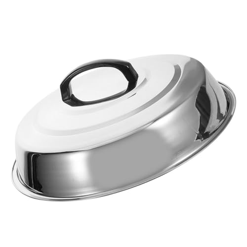 GLEAVI Edelstahl Bbq Grill Steak Abdeckung Rostfrei Praktischer Food Serving Dome Portable Lebensmittelhaube für Küche und Outdoor Hitzebeständig Schützt Speisen vor Verschmutzung GLEAVI Edelstahl Bbq Grill Steak Abdeckung Rostfrei Praktischer Food Serving Dome Portable Lebensmittelhaube für Küche und Outdoor Hitzebeständig Schützt Speisen vor Verschmutzung von GLEAVI