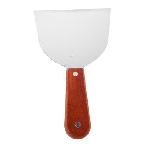 GLEAVI Edelstahl Bbq Spatula mit Pressfunktion Breiter Rostfrei Einfache Bedienung für Gleichmäßiges Garen von Burgern Steaks und Bratwürsten Spülmaschinenfest für Grill und von GLEAVI