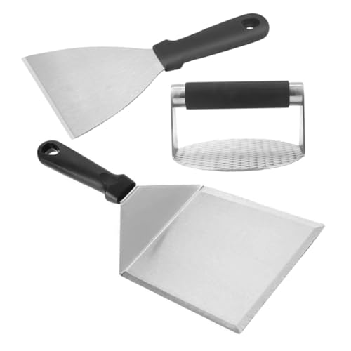 GLEAVI Edelstahl Burger Press Teiliges Grillzubehör mit Robustem Kunststoffgriff Fleischpresse zum Einfachen Formen von Patties für Bbq und Outdoor Grillen GLEAVI Edelstahl Burger Press Teiliges Grillzubehör mit Robustem Kunststoffgriff Fleischpresse zum Einfachen Formen von Patties für Bbq und Outdoor Grillen von GLEAVI