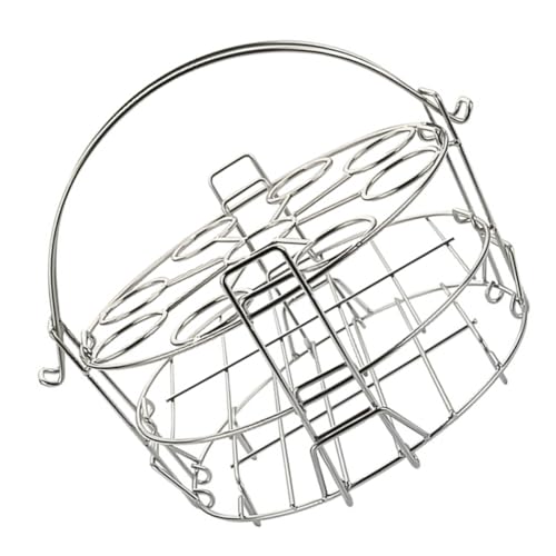 GLEAVI Edelstahl Eierdämpfer Gestapelt Dampfgarer Einsatz Küchenhelfer Robust Rostfrei Spülmaschinenfest Für Eier Gemüse Kochen Zuhause von GLEAVI