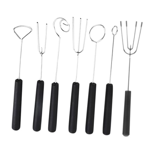 GLEAVI Edelstahl Schokoladen Tauchgabel Set mit Ergonomischem Griff für Gleichmäßiges Fondue Beschichten und Pralinen Verzierung Platzsparend Einfach zu Reinigen für Party und von GLEAVI