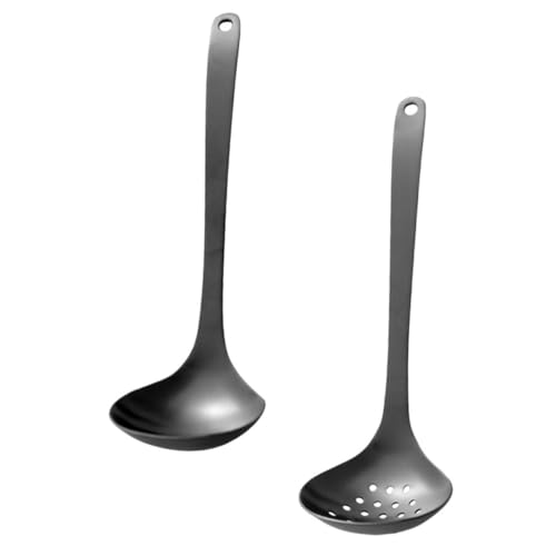 GLEAVI Edelstahl Suppenkelle mit Schlitz Servierlöffel und Sieblöffel Poliert Rostfrei Spülmaschinenfest für Haushalt Hotel und Restaurant Hygienisch und Langlebig GLEAVI Edelstahl Suppenkelle mit Schlitz Servierlöffel und Sieblöffel Poliert Rostfrei Spülmaschinenfest für Haushalt Hotel und Restaurant Hygienisch und Langlebig von GLEAVI