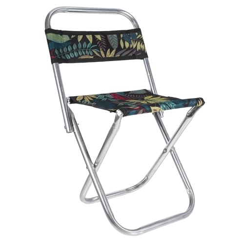 GLEAVI Faltbarer Campingstuhl mit Rückenlehne Tragbarer Outdoor Hocker aus und Oxford Belastbar für BBQ Sportveranstaltungen und Freizeitaktivitäten von GLEAVI