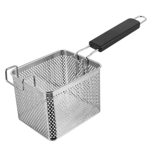 GLEAVI Fritteuse Kleiner Bratkorb mit Robustem Griff zum Frittieren von Hühnerfingern Garnelen Lebensmittelpräsentation von GLEAVI