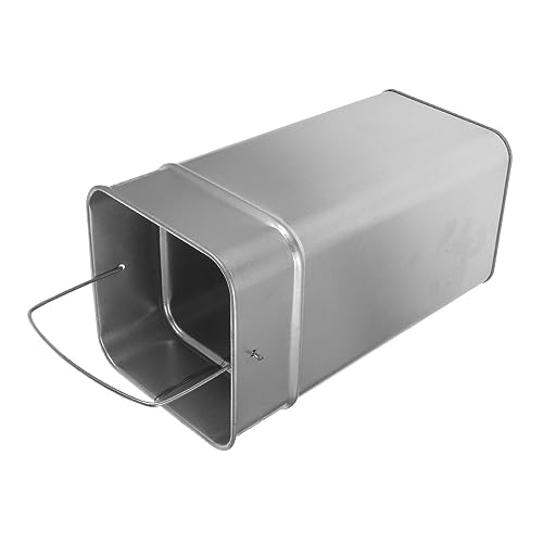 GLEAVI Galvanisierter Mülleimer mit Griff Robuster Gartenabfallbehälter für Outdoor Vielseitig Einsetzbar Leicht zu Reinigen Langlebig zur Müllaufbewahrung im Garten von GLEAVI