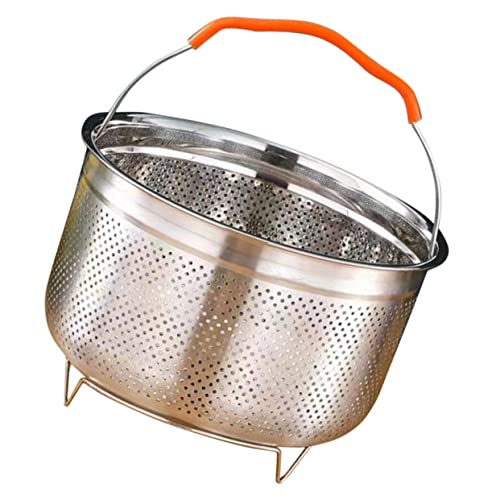 GLEAVI Gedämpfter Reisdampfer Bindestrich Griffe Kocher multi Korb Dampfkörbchen zum Kochen Dampfgarer aus Metall Dampfkörbchen für die Küche Dampfgarer aus Edelstahl Kieselgel von GLEAVI