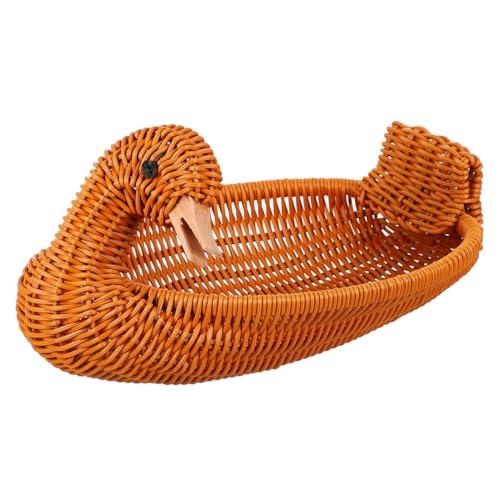 GLEAVI Geflochtener Großer Enten Form Aufbewahrungskorb aus Rattanimitat Vielseitiger Food Basket für Snacks Obst Süßigkeiten Kompakter Home Snack Holder für Küche Büro Wiederverwendbar GLEAVI Geflochtener Großer Enten Form Aufbewahrungskorb aus Rattanimitat Vielseitiger Food Basket für Snacks Obst Süßigkeiten Kompakter Home Snack Holder für Küche Büro Wiederverwendbar von GLEAVI