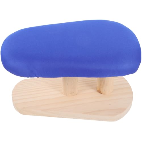 GLEAVI Stabiler Bügeltisch aus Holz mit Stoffbezug Bügelbrett für Kleidung für Zuhause und Näharbeiten mit Dicker Holzunterlage für Sicheres Bügeln von GLEAVI