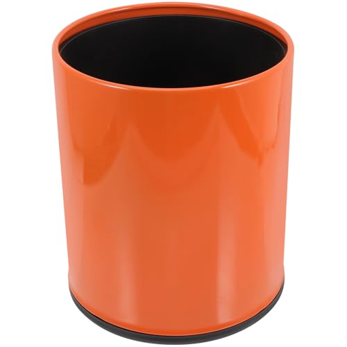 GLEAVI Großer Abfalleimer mit Deckel Europäischer Müllcontainer Sonnenorange für Küche und Haushalt zur Abfalltrennung und Aufbewahrung von Abfällen von GLEAVI