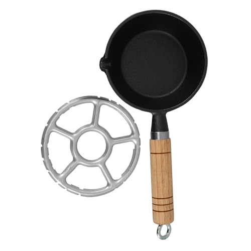 GLEAVI Gusseisen Mini-soßentopf mit Holzgriff Butterwärmer und Milchtopf Kleine Pfanne für Eier Omelette Induktions Gasherd Vielseitiger Küchenbräter für Single-portionen GLEAVI Gusseisen Mini-soßentopf mit Holzgriff Butterwärmer und Milchtopf Kleine Pfanne für Eier Omelette Induktions Gasherd Vielseitiger Küchenbräter für Single-portionen von GLEAVI