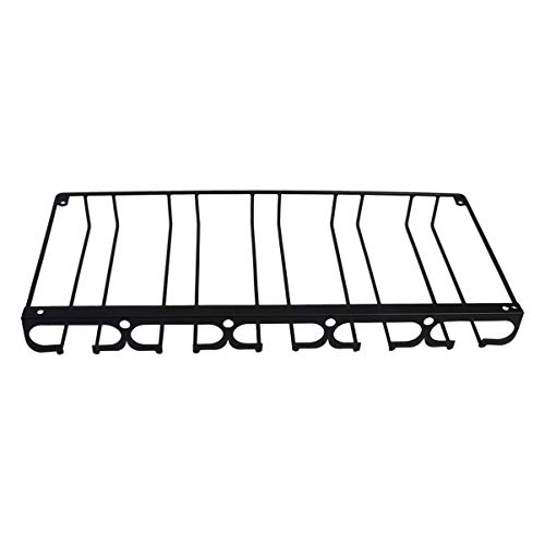 GLEAVI Hängender Weinglashalter aus Eleganter Rotwein Cup Rack für Gläser und für Bar Restaurant Zuhause und Partys Schwarz GLEAVI Hängender Weinglashalter aus Eleganter Rotwein Cup Rack für Gläser und für Bar Restaurant Zuhause und Partys Schwarz von GLEAVI