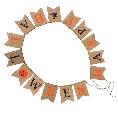 GLEAVI Halloween Jutebanner Hängende Partydekoration aus Leinenstoff Langlebig und Farbecht Kreative Festivalgirlande für Halloween Feiern Drinnen und Draußen Einfache Montage als GLEAVI Halloween Jutebanner Hängende Partydekoration aus Leinenstoff Langlebig und Farbecht Kreative Festivalgirlande für Halloween Feiern Drinnen und Draußen Einfache Montage als von GLEAVI