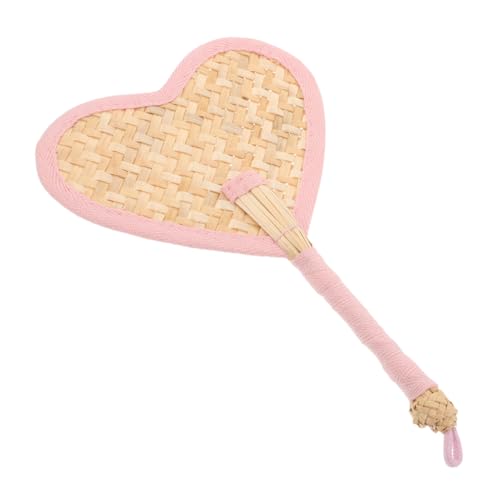 GLEAVI Handgefertigter Mini Herzventilator aus Weizenstroh Handlicher Stabiler Fächer mit Einzigartigem Niedlichem Design Vielseitig für Party Babyspielzeug und Sommerkühlung GLEAVI Handgefertigter Mini Herzventilator aus Weizenstroh Handlicher Stabiler Fächer mit Einzigartigem Niedlichem Design Vielseitig für Party Babyspielzeug und Sommerkühlung von GLEAVI