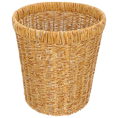 GLEAVI Rattan Mülleimer aus Kunststoff Ländlicher Stil Vielseitiger Abfalleimer für Küche Wohnzimmer Schlafzimmer Dekorativer und Praktischer Abfallkorb Leicht und Verschleißfest GLEAVI Rattan Mülleimer aus Kunststoff Ländlicher Stil Vielseitiger Abfalleimer für Küche Wohnzimmer Schlafzimmer Dekorativer und Praktischer Abfallkorb Leicht und Verschleißfest von GLEAVI
