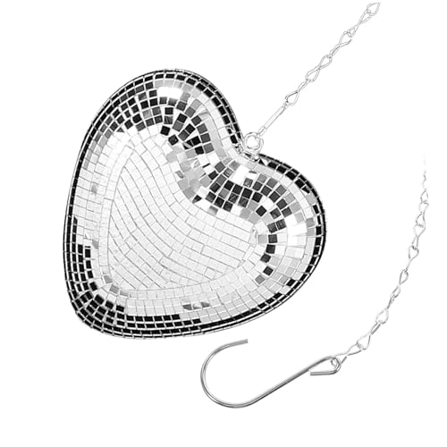 GLEAVI Hängende Disco Ball Dekoration Herzform Spiegel Disco Ball Für Partys Hochzeiten Und Feiern Langlebiges Material Einfache Anbringung Vielseitig Einsetzbar GLEAVI Hängende Disco Ball Dekoration Herzform Spiegel Disco Ball Für Partys Hochzeiten Und Feiern Langlebiges Material Einfache Anbringung Vielseitig Einsetzbar von GLEAVI