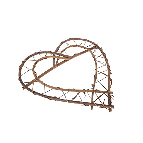 GLEAVI Herzförmiger Kranzrahmen aus Rattan für DIY Dekorationen Durchmesser für Weihnachten Partys und Kreative Wohnaccessoires zum Basteln von Türkränzen GLEAVI Herzförmiger Kranzrahmen aus Rattan für DIY Dekorationen Durchmesser für Weihnachten Partys und Kreative Wohnaccessoires zum Basteln von Türkränzen von GLEAVI