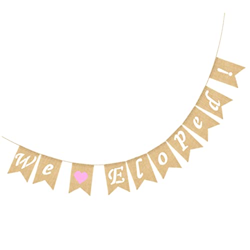 GLEAVI Hochzeitsbanner aus Leinen Farbenfrohes Fischschwanz Banner für Hochzeiten und Partys zur Dekoration Drinnen und Draußen Langlebig und von GLEAVI