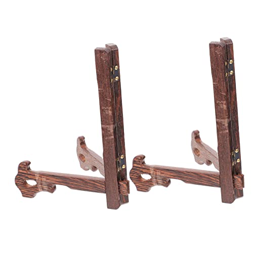 GLEAVI Holz Display Ständer Klappbar Stabiler Tellerständer Multipurpose Aufsteller für Teller Tabletts Kunstwerke Küchenplatten Dekoration Robust und Verschleißfest von GLEAVI