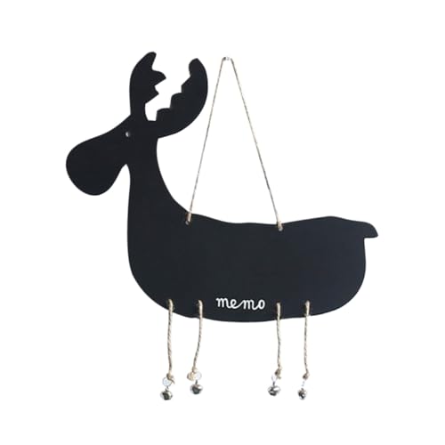 GLEAVI Holz Doppel seiten Kreidetafel zum Aufhängen Wanddeko mit Giraffen motiv Vielseitiges Schwarzes Nachrichtenschild aus Holz Dekorative Schiefertafel für Wohnraum und Büro von GLEAVI