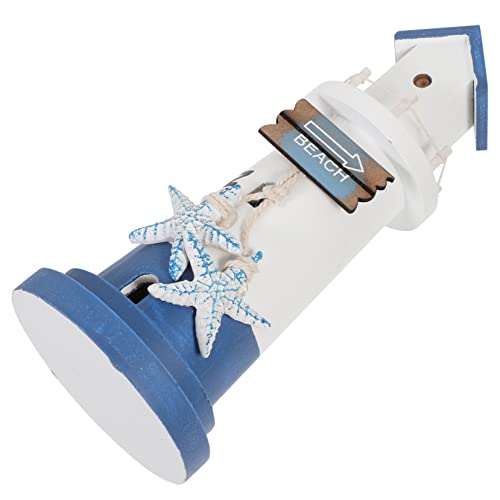 GLEAVI Holz Leuchtturm Dekoration Nautisches Küstenornament Mediterranes Design mit Maritimen Elementen für Wohnzimmer Schlafzimmer Restaurants und Partys Einzigartige Geschenkidee für GLEAVI Holz Leuchtturm Dekoration Nautisches Küstenornament Mediterranes Design mit Maritimen Elementen für Wohnzimmer Schlafzimmer Restaurants und Partys Einzigartige Geschenkidee für von GLEAVI