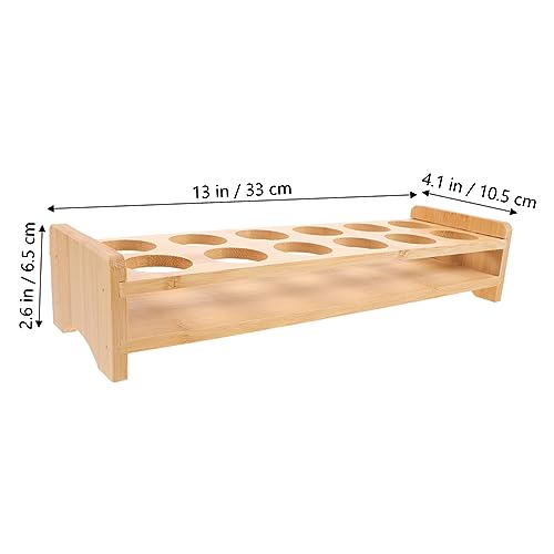 GLEAVI Holz Shot Halter Fach Shot Gläser Organizer Holztablett Whisky Displayhalter für Bar Theke Kompakt Leicht Langlebig Multifunktional von GLEAVI