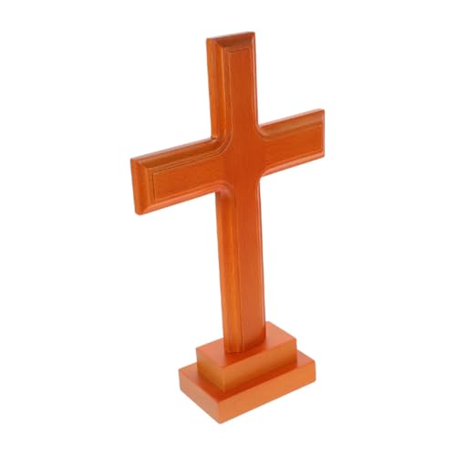 GLEAVI Holzkreuz Stehend Dekoratives Holz Kreuz Für Schreibtisch Christliches Tischornament Für Altar Und Gebetsraum Zu Hause GLEAVI Holzkreuz Stehend Dekoratives Holz Kreuz Für Schreibtisch Christliches Tischornament Für Altar Und Gebetsraum Zu Hause von GLEAVI