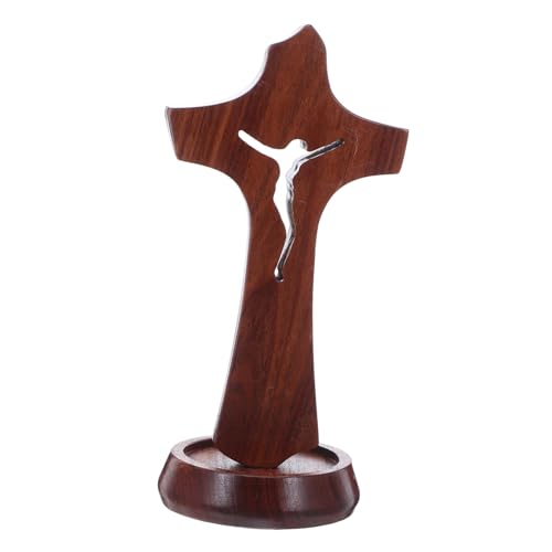 GLEAVI Holzkreuz Tischdekoration Rustikales Funktionales Kreuz Als Centerpiece Für Taufen Kommunion Oder Religiöse Anlässe Als Zur des Glaubens von GLEAVI
