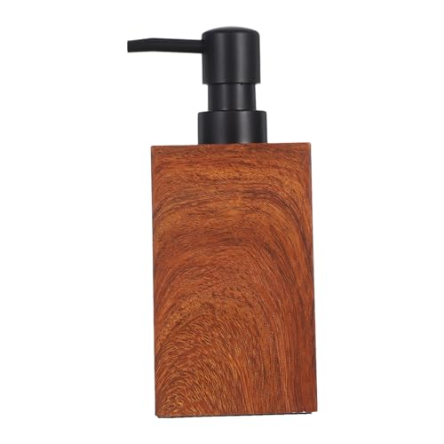 GLEAVI Holzmaserung Seifenspender Pumpe Präzise Dosierung Nachfüllbar für Shampoo Lotion Flüssigseife Bad Küche Hotel Nutzung Langlebiger Harzbehälter Stilvolle Optik GLEAVI Holzmaserung Seifenspender Pumpe Präzise Dosierung Nachfüllbar für Shampoo Lotion Flüssigseife Bad Küche Hotel Nutzung Langlebiger Harzbehälter Stilvolle Optik von GLEAVI