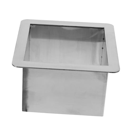 GLEAVI Home Arbeitsplatten Mülleimer Bodenloser Mülleimer Eingebauter Küchenarbeitsplatten Mülltülle Toiletten Arbeitsplatten Müllschacht Edelstahl Müllschachttülle von GLEAVI