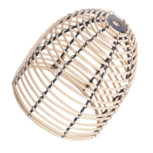 GLEAVI Imitation Rattan Lampenschirm für Hängelampe Kreativer Handgewebter Lampenschirm aus Kunststoff Vielseitig Einsetzbar Design Einfache Installation von GLEAVI
