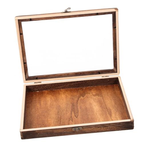 GLEAVI Insekten Vitrine Holzbox mit Deckel Vintage Aufbewahrungskasten für Schmetterlinge und Naturproben Multifunktionale Deko für Wand und Sammlung von GLEAVI