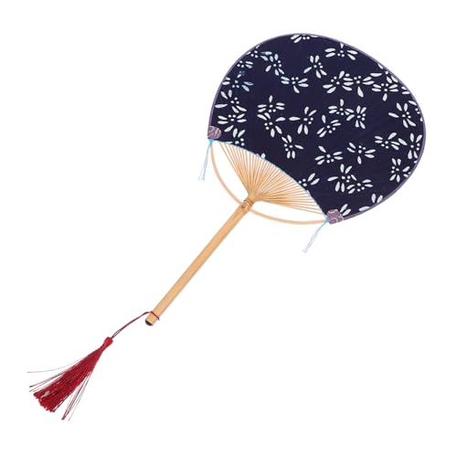 GLEAVI Japanischer Stil Bambusgriff Rund Doppelseitiger mit Quaste Traditioneller Bemalter Fächer Leicht Tragbar Langlebig Geeignet für Geschenk Dekoration Hochzeit Sammlung GLEAVI Japanischer Stil Bambusgriff Rund Doppelseitiger mit Quaste Traditioneller Bemalter Fächer Leicht Tragbar Langlebig Geeignet für Geschenk Dekoration Hochzeit Sammlung von GLEAVI
