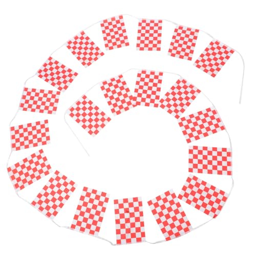 GLEAVI Karierte Flaggenkette für Partys Kleine Flags für Dekoration aus Strapazierfähigem für Geburtstagsfeiern und Motorsport Events GLEAVI Karierte Flaggenkette für Partys Kleine Flags für Dekoration aus Strapazierfähigem für Geburtstagsfeiern und Motorsport Events von GLEAVI