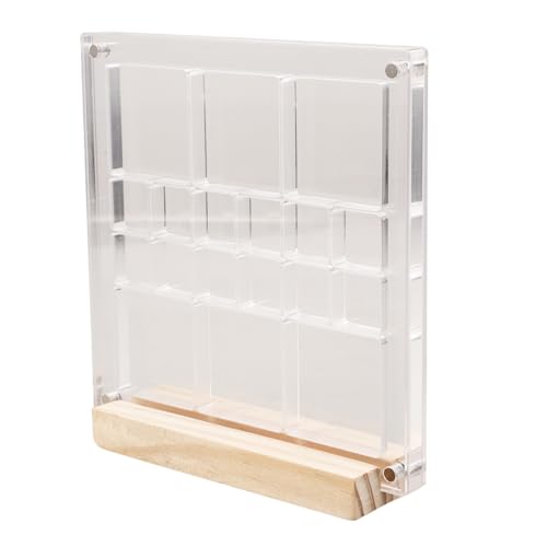 GLEAVI Kasten Aufbewahrungsbox aus Acryl Mini klein für LED geformt einfach Aufbewahrungsbehälter aus Acryl Display aus Acrylgehäuse Shell-Fall Vitrine hölzern Transparent GLEAVI Kasten Aufbewahrungsbox aus Acryl Mini klein für LED geformt einfach Aufbewahrungsbehälter aus Acryl Display aus Acrylgehäuse Shell-Fall Vitrine hölzern Transparent von GLEAVI