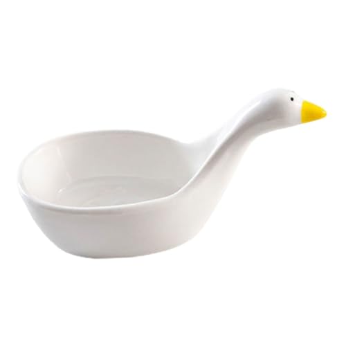 GLEAVI Keramik Dip Schälchen Schwan Kleines Cartoon Saucen und Gewürzgeschirr Handliche Mini Servierschale für Soßen Dips Snacks für Küche Party Picknick von GLEAVI