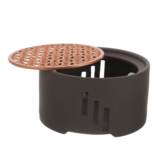 GLEAVI Keramik Teewärmer Stövchen mit Metallbasis Teelicht Beheizt Teekannenhalter für Zuhause Büro Elegant und Praktisch von GLEAVI