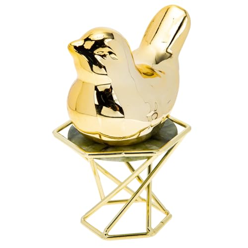 GLEAVI Keramik Vogelstatue Eleganter Form Lifelike Vogeldesign für Desktop Dekoration Geeignet für Wohnzimmer Büro und Kreative Wohnkultur Verarbeitung und Robustes von GLEAVI