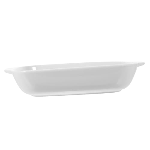 GLEAVI Keramik backform mit Zwei Griffen Vielseitiges Ofen Serviergeschirr Glatte Oberfläche Leicht zu Reinigen für Aufläufe Salate und Obst Hitzebeständig Weiß Modernes Design GLEAVI Keramik backform mit Zwei Griffen Vielseitiges Ofen Serviergeschirr Glatte Oberfläche Leicht zu Reinigen für Aufläufe Salate und Obst Hitzebeständig Weiß Modernes Design von GLEAVI