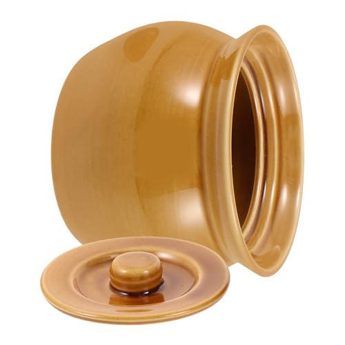 GLEAVI Keramik mit Deckel Dampf Suppentopf 1L Küche Zuhause Vielseitig Einsetzbar Design Wärmespeichernd GLEAVI Keramik mit Deckel Dampf Suppentopf 1L Küche Zuhause Vielseitig Einsetzbar Design Wärmespeichernd von GLEAVI