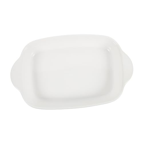 GLEAVI Keramische Auflaufform mit Doppelgriffen Vielseitige Backform für Ofen Mikrowelle und Geschirrspüler für Lasagne Pizza Kuchen und Strapazierfähig und Kratzfest Perfektes Geschirr von GLEAVI