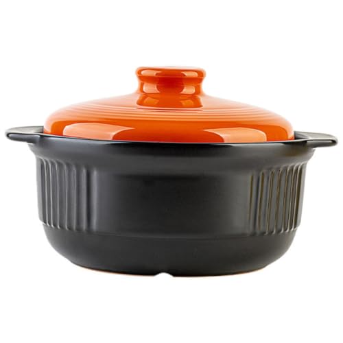 GLEAVI Keramischer Schmortopf Hitzebeständiger Casserole mit Seitlichen Griffen für Nudel und Suppengerichte für Gartenpartys und Familienfeiern GLEAVI Keramischer Schmortopf Hitzebeständiger Casserole mit Seitlichen Griffen für Nudel und Suppengerichte für Gartenpartys und Familienfeiern von GLEAVI